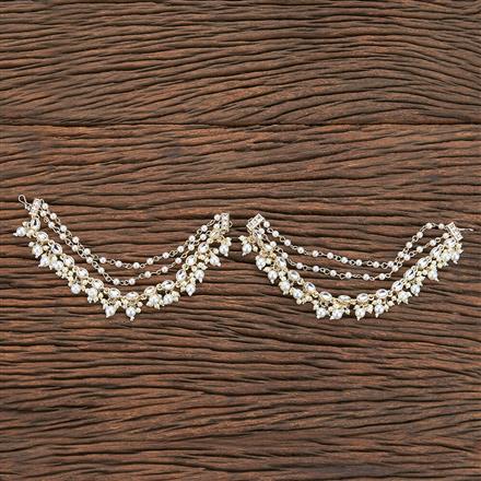 Indo Western Classic Ear Chain With Gold Plating || 109852