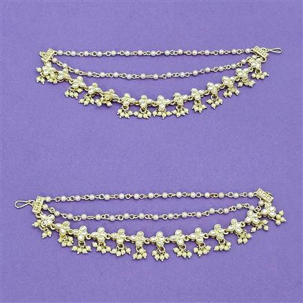 Indo Western Classic Ear Chain With Gold Plating || 112153