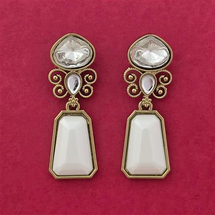 Indo Western Classic Earring With Mehndi Platings || 112459