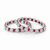 Cz Classic Bangles With Rhodium Plating (2x6) || 435806