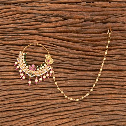 Antique Pressing Nose Ring With Gold Plating || 218081