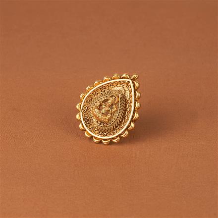 Antique Temple Ring With Gold Plating || 225571