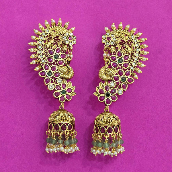 Antique Earcuff With Matte Gold Plating || 226572