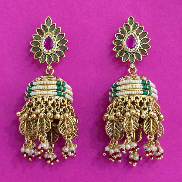 Antique Jhumki With Gold Plating || 227032