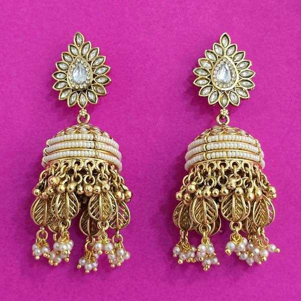 Antique Jhumki With Gold Plating || 227032