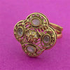 Antique Adjustable Ring With Gold Plating || 227463