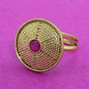 Antique Adjustable Ring With Gold Plating || 227467