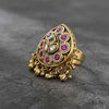 Antique Adjustable Ring With Gold Plating || 229214