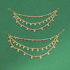 Antique Classic Ear Chain With Matte Gold Plating || 230244