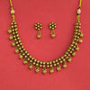 Antique Classic Necklace Set With Matte Gold Plating || 230366