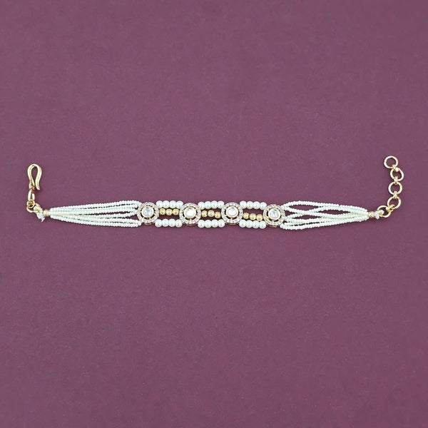 Antique Adjustable Bracelet With Carat Gold Plating || 230405
