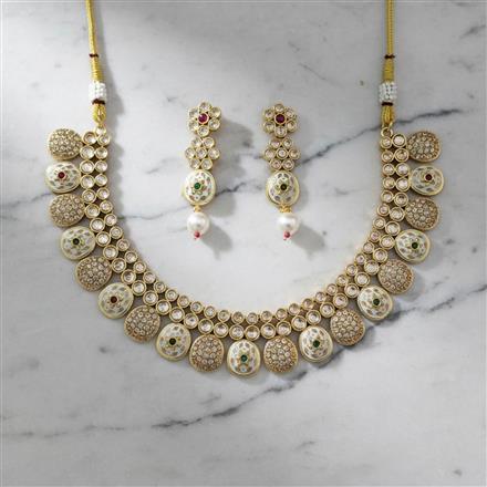 Antique Classic Necklace Set With Gold Plating || 230435