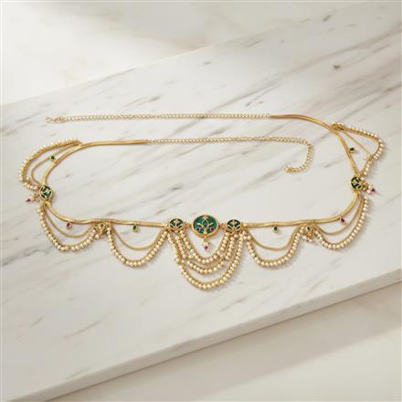 Antique Moti Belt With Gold Plating || 230452