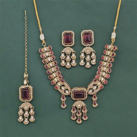 Antique Classic Necklace With Mehndi Plating || 230718
