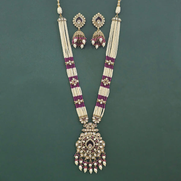 Antique Bandhai Pendant Set With Mehndi Plating || 230720