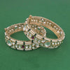Kundan Moti Bangles With Carat Gold Plating (2x6) || 303458