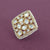 Kundan Adjustable Ring With Carat Gold Plating || 303479