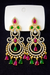 Cubic Zirconia Classic Earring With 2 Tone Plating || 440058