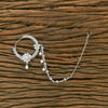 American Diamond Classic Nose Ring With 2 Tone Rhodium Plating || 431278