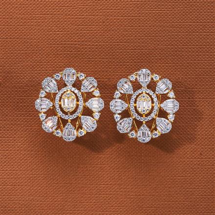 Cz Classic Tops With Rhodium 2 Tone plating || 435795