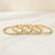 Cubic Zirconia Classic Bangles With Rhodium 2 Tone Plating || 439465