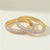 Cz Classic Bangles With 2 Tone Plating (2X6) || 440996