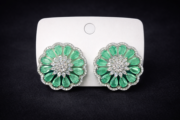 Cz Tops With Rhodium Plating || 440685