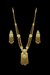 Antique Long Necklace With Matte Gold Plating || 230674