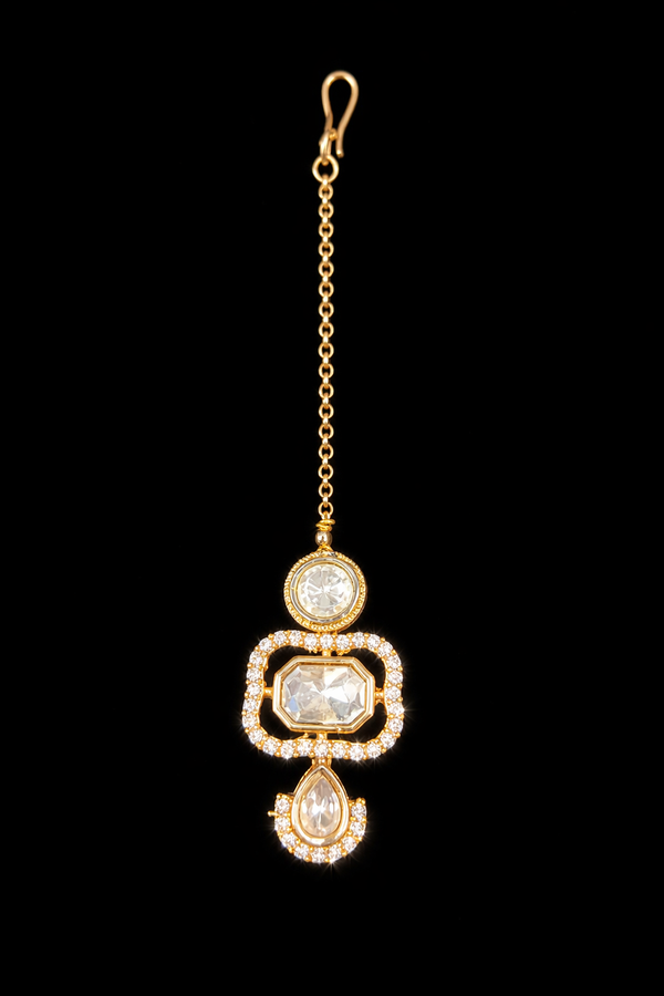 Kundan Delicate Tikka With Carat Plating || 352510