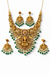 Antique South Indian Necklace Set With Matte Gold Plating || 229065