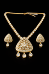 Kundan Meenakari Necklace Set With Gold Plating || 302778