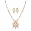 Kundan Meenakari Necklace Set With Gold Plating || 302787