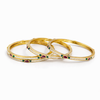 Antique Moti Bangles With Gold Plating (2x8) || 230523