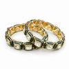 Kundan Openable Bangles With Carat Gold Plating (2x6) || 303493