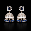 Cz Classic Jhumki With Rhodium Plating || 438241
