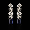 Cz Classic Earring With Rhodium Plating || 442782