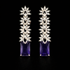 Cz Classic Earring With Rhodium Plating || 442782