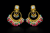 Indo Western Classic Earring With Mehndi Plating || 112397