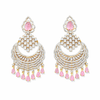 Cubic Zirconia Classic Earring With 2 Tone Plating || 440576