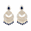Cubic Zirconia Classic Earring With 2 Tone Plating || 440576