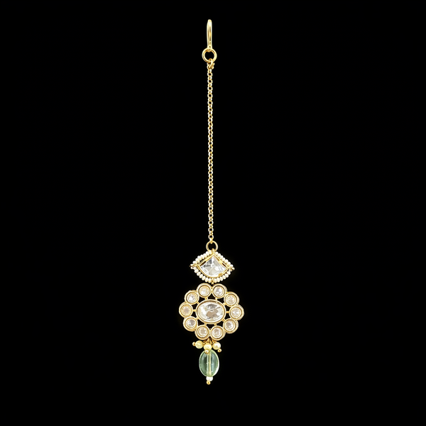 Kundan Moti Tikka With Carat Gold Plating || 352748