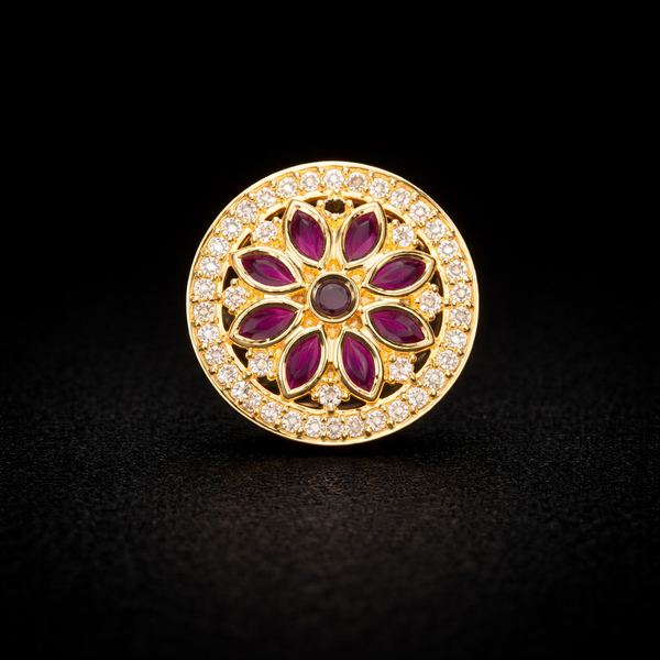 Antique Classic Gold Plating Ring || 220723