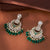 Indo Western Chand Earring With Mehndi Plating || 111345
