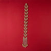 Indo Western Pearl Hair Brooch With Mehndi Plating || 112007