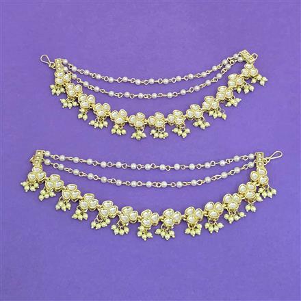 Indo Western Classic Ear Chain With Gold Plating || 112171