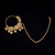 Antique Moti Nose Ring With Mehndi Plating || 229863