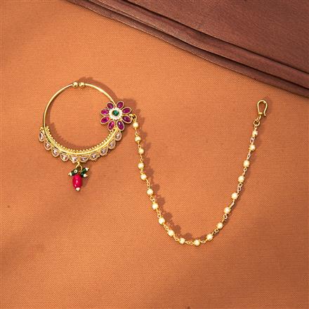 Antique Pressing Nose Ring With Gold Plating || 223375