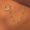 Antique Moti Nose Ring With Gold Plating || 223379