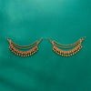 Antique South Indian Ear Chain With Matte Gold Plating || 224437