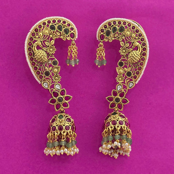 Antique Earcuff With Matte Gold Plating || 226318